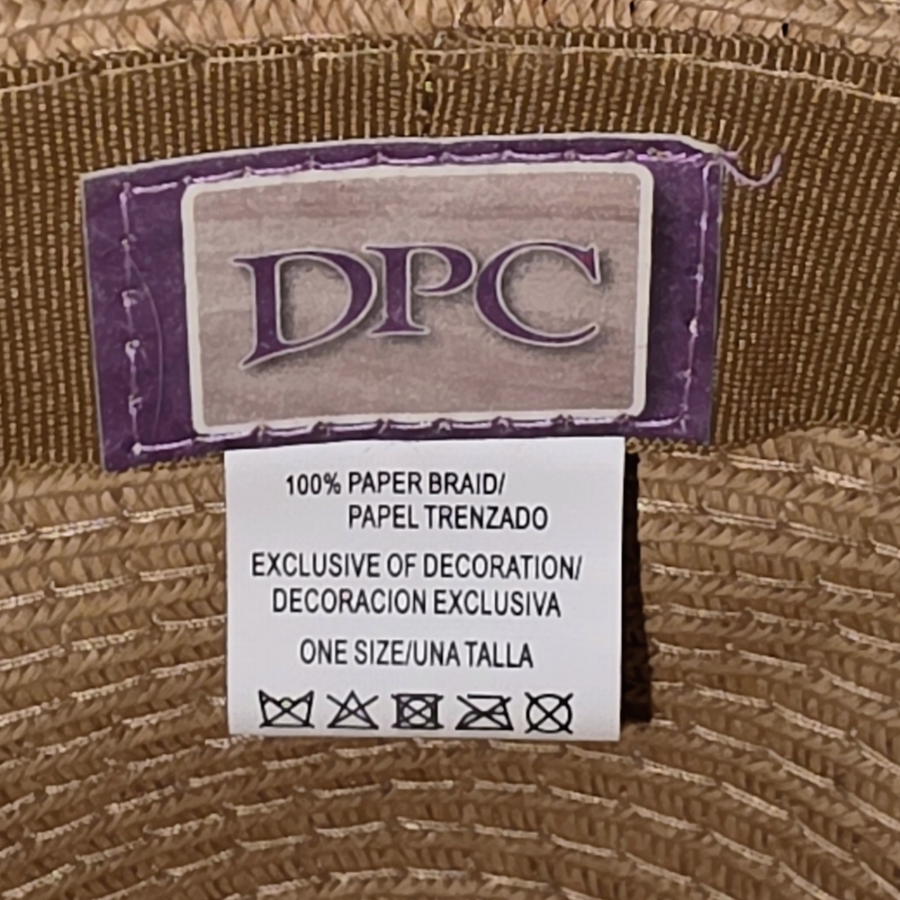 Elegant Tan Sun Hat with Pink Tassels - Picture 5 of 5